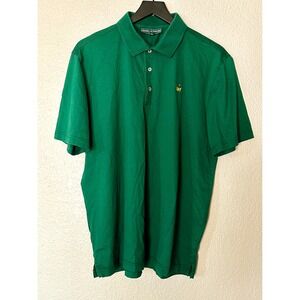 Masters Collection Augusta National Polo Golf Shirt Large Pima Cotton Green
